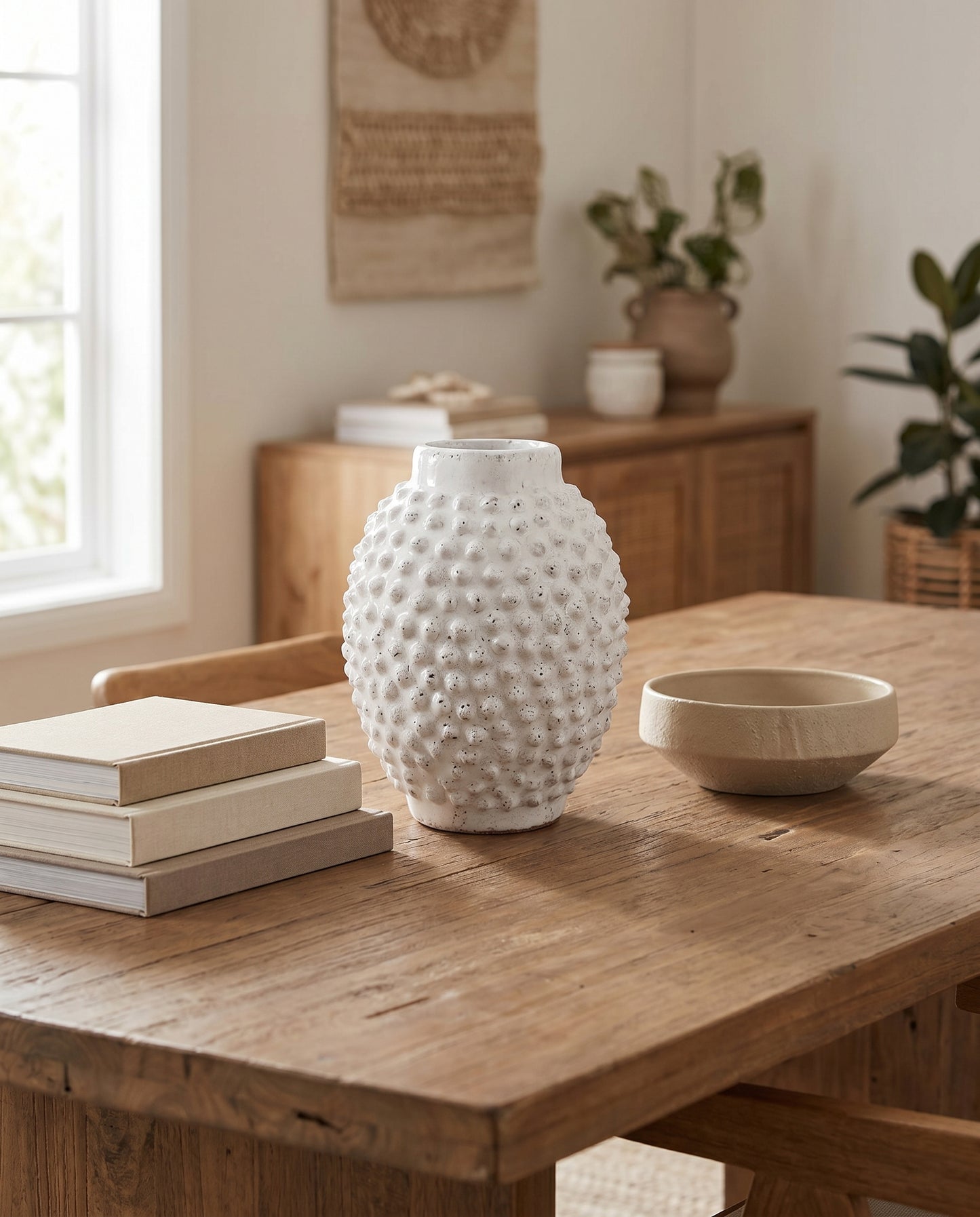 Avia Large Statement Vase in warm ceramic — Lumara Home