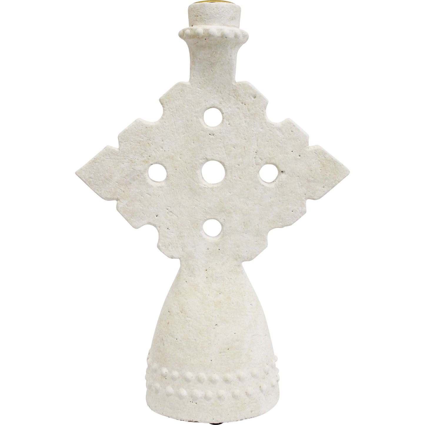 Lumara Mediterranean Med Candle Holder — Slender Ceramic Taper