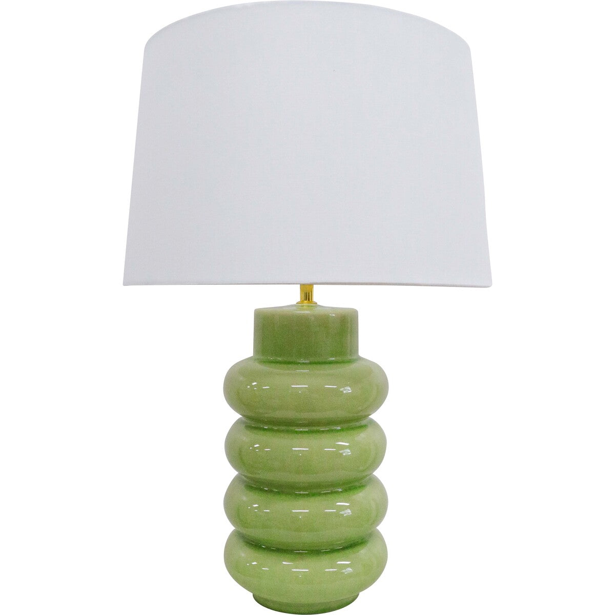 Pear Table Lamp styled with neutral decor — Lumara Home