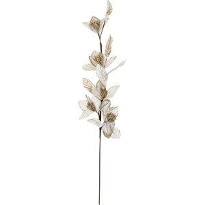 Velvet Leaf Stem in ivory — Lumara Home