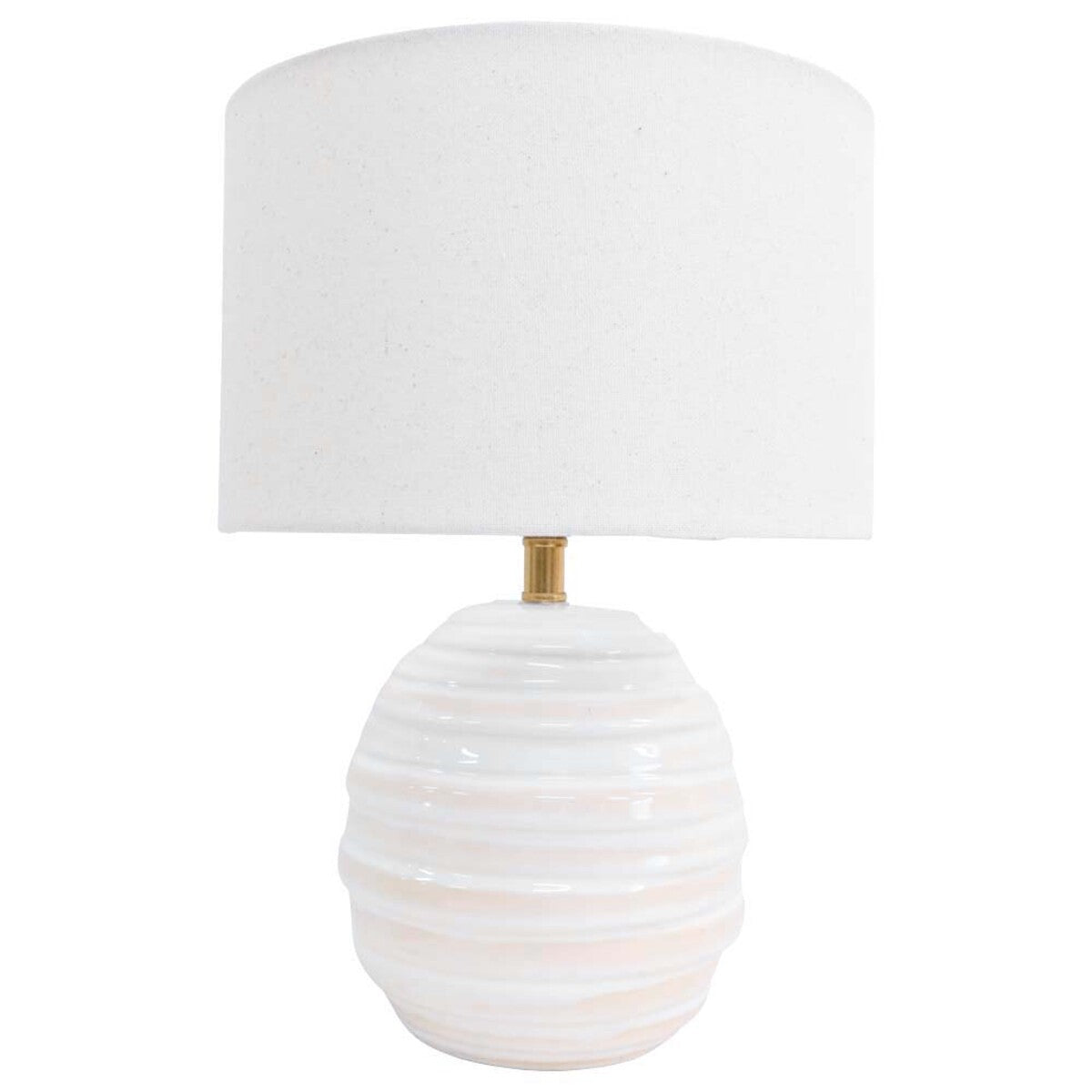 Casa Table Lamp styled on a bedside table — Lumara Home