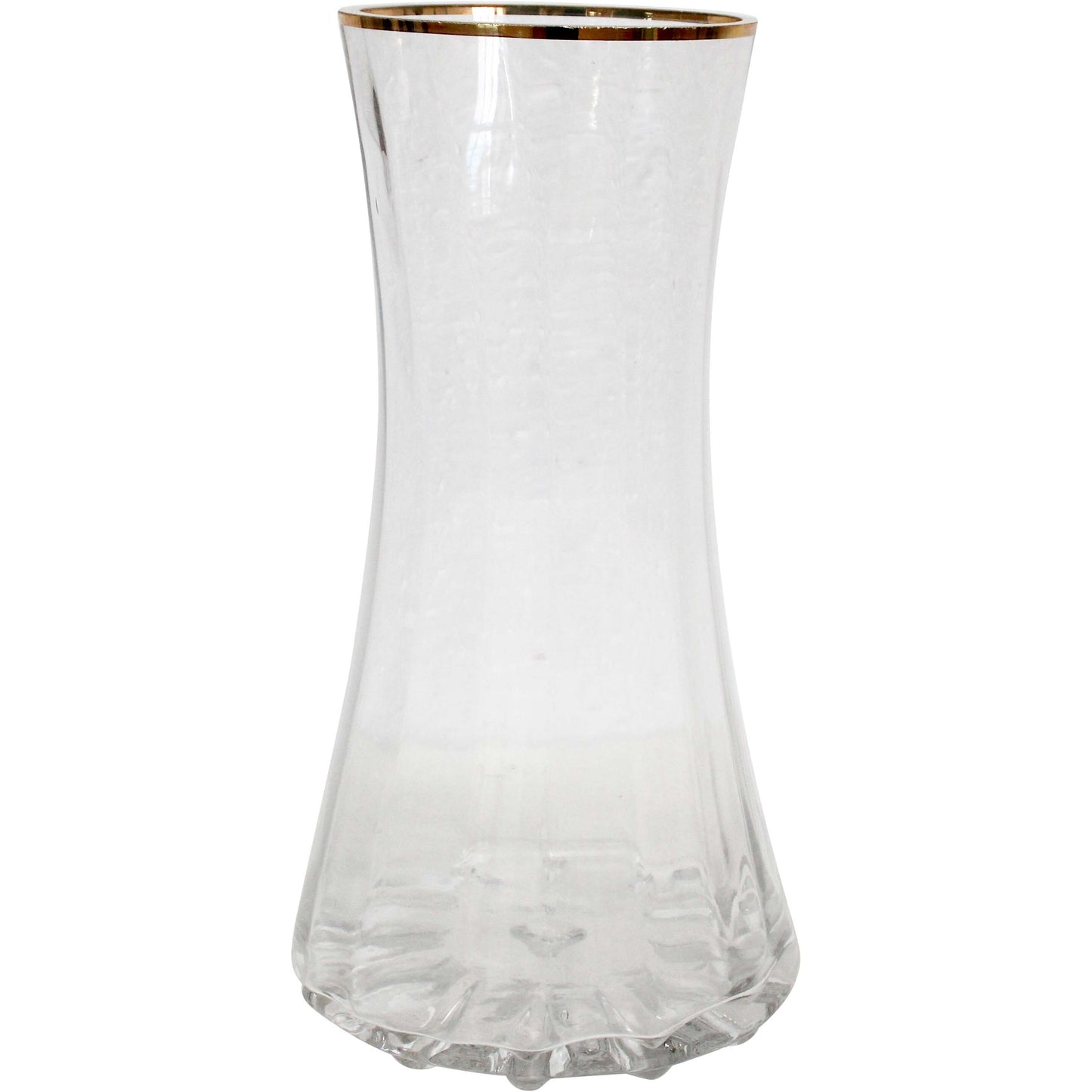Lumara Curve Large Clear Glass Vase — Generous Statement