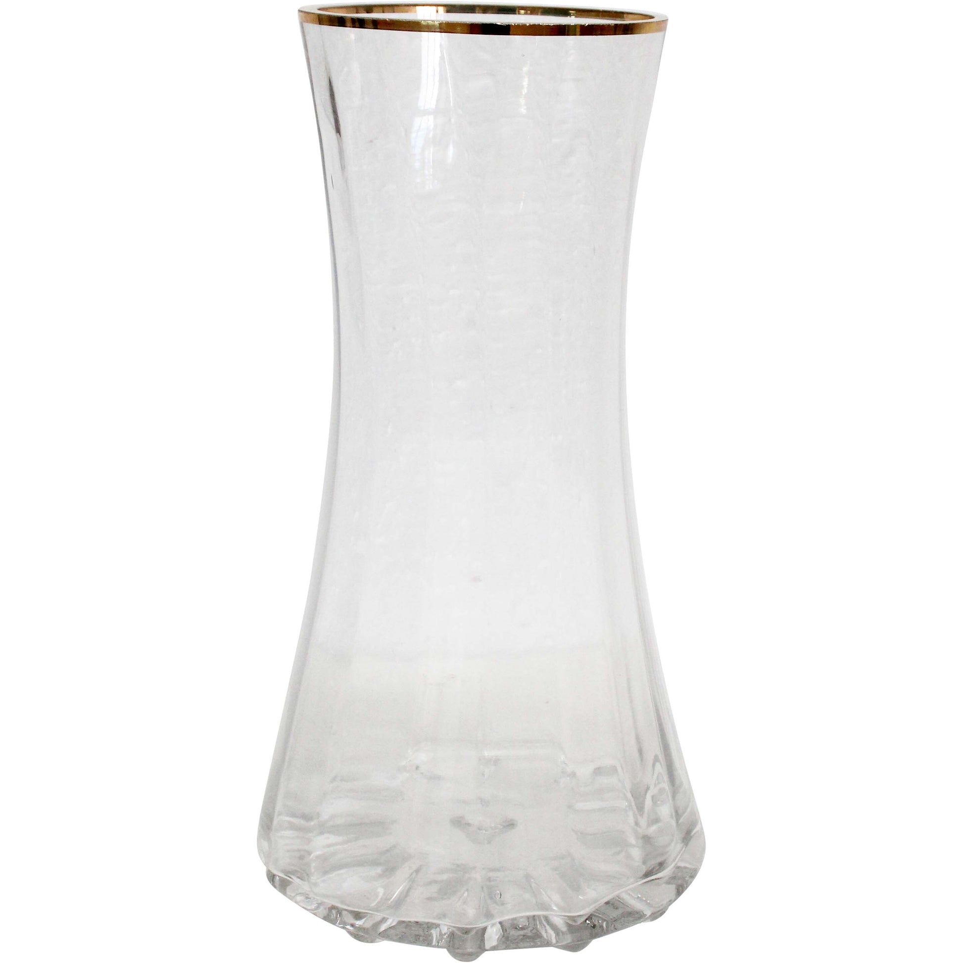Lumara Curve Large Clear Glass Vase — Generous Statement