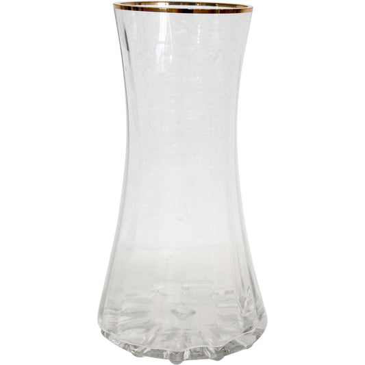 Lumara Curve Large Clear Glass Vase — Generous Statement