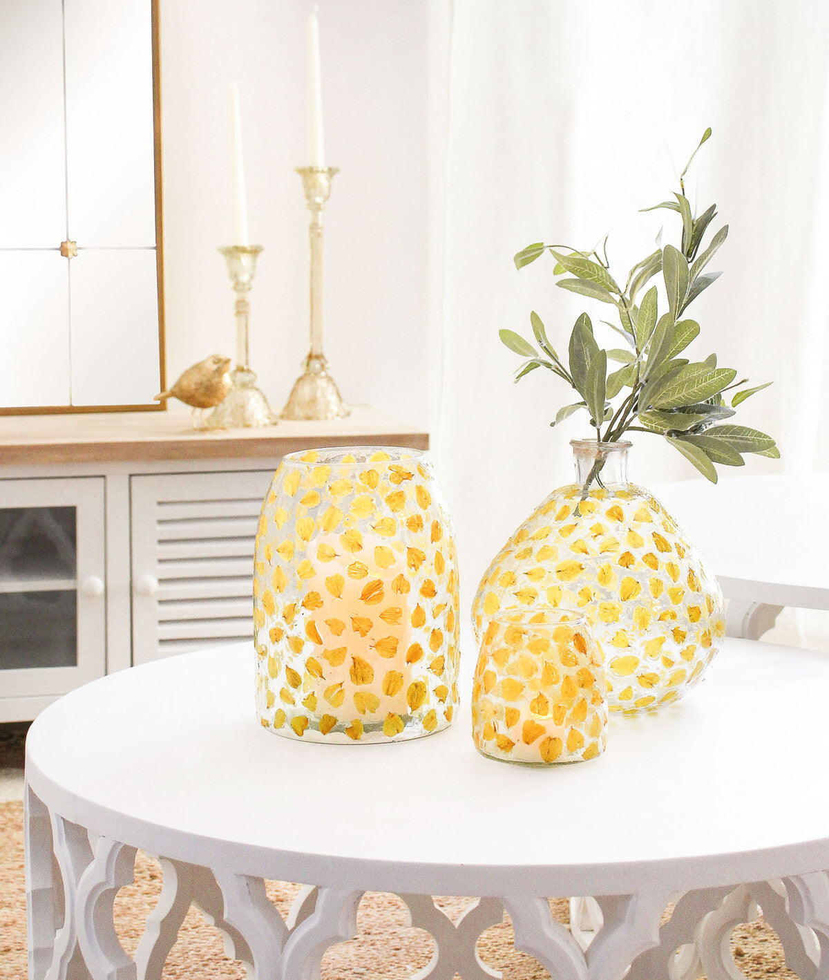 Lumara Organic Vase — Buttercup Petal Warm Ceramic