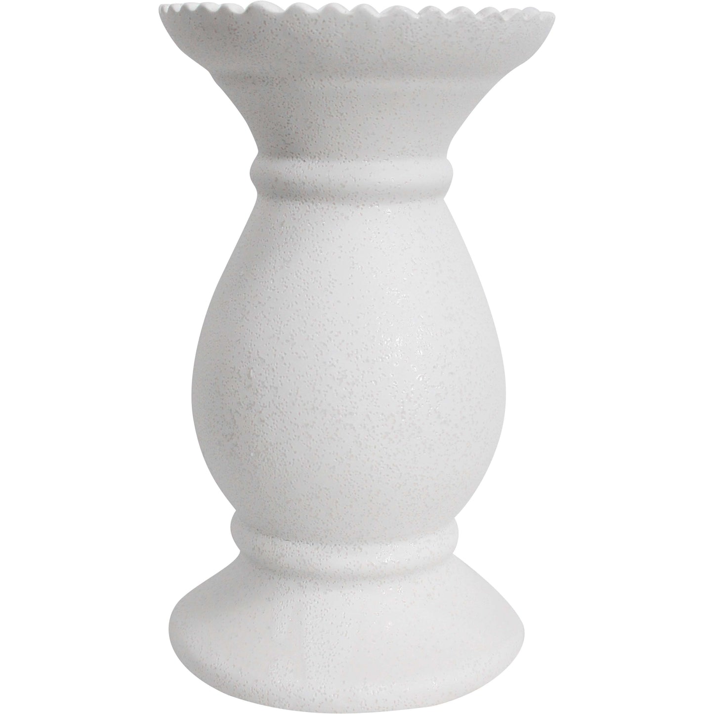 Lumara Lopez Rustic White Candle Holder