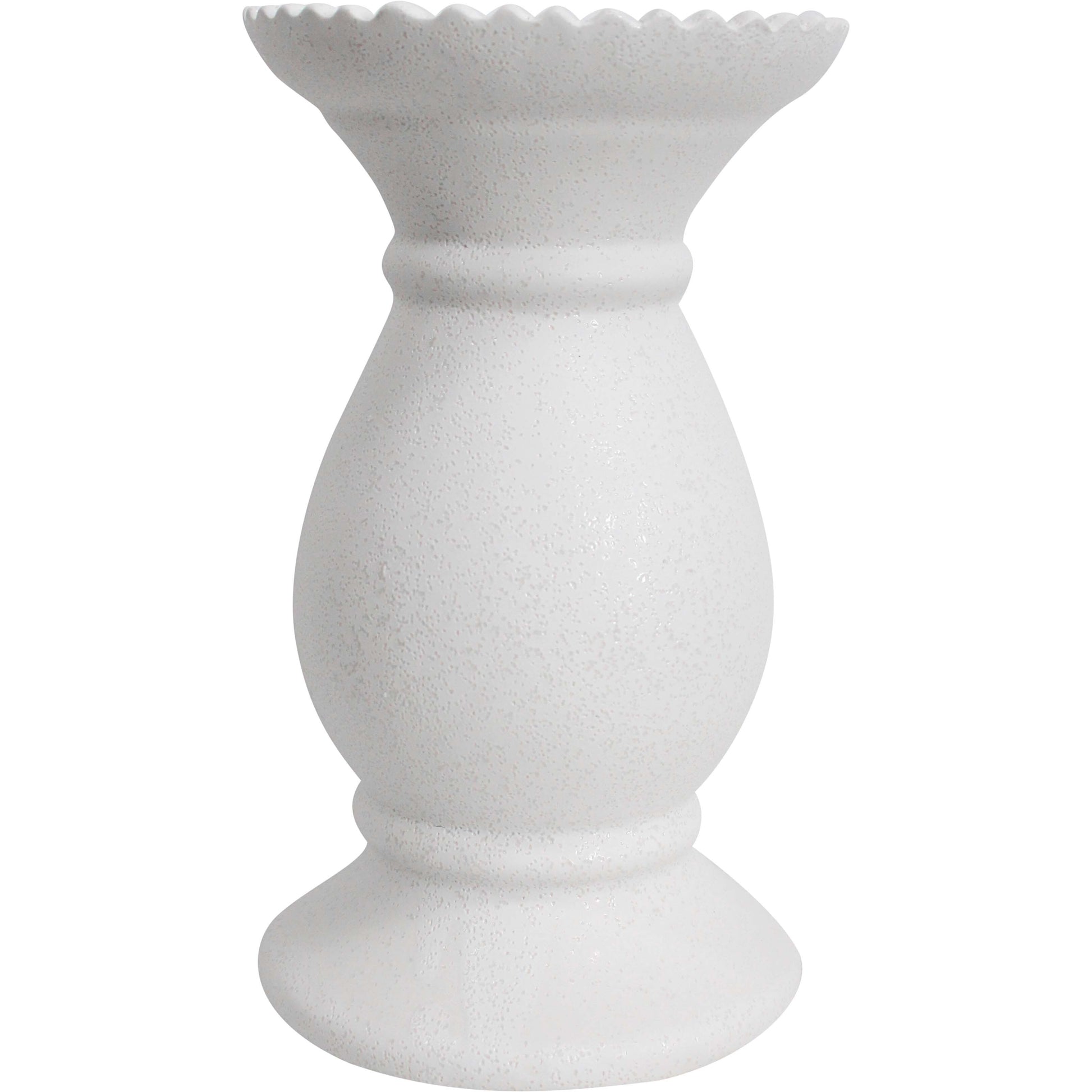 Lumara Lopez Rustic White Candle Holder