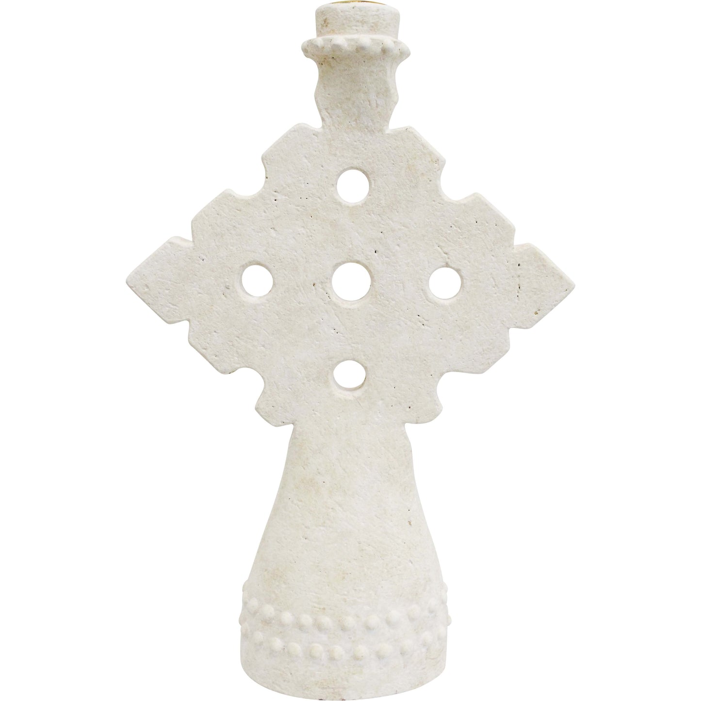 Lumara Mediterranean Large Candle Holder — Tall Ceramic Taper