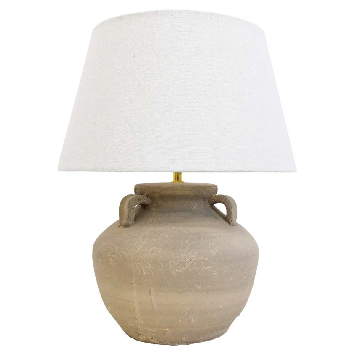 Lumara Giana Natural Lamp — side profile showing organic handles