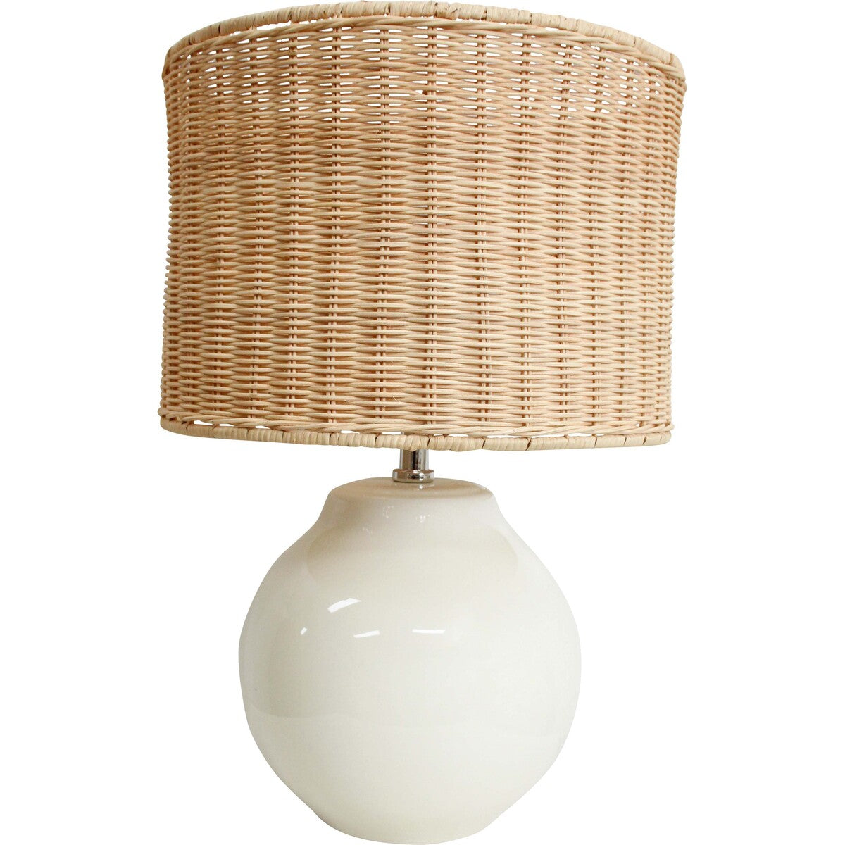 Lumara Havana Rattan Lamp — detail of rattan weave texture