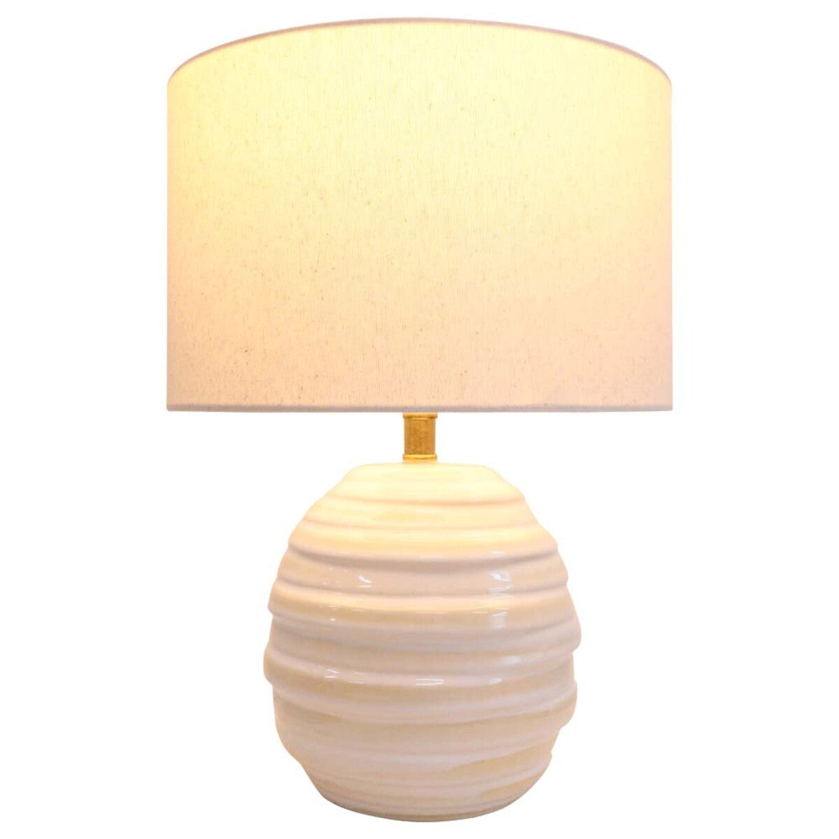Casa Table Lamp ceramic base detail — Lumara Home