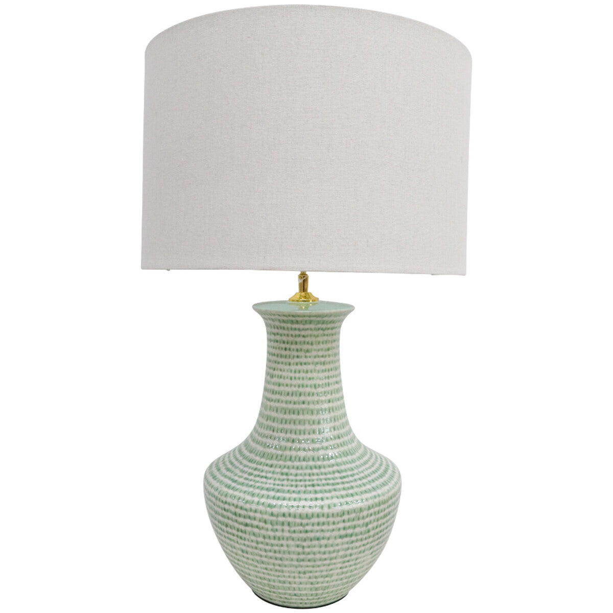 Chike Table Lamp styled in a contemporary living room — Lumara Home