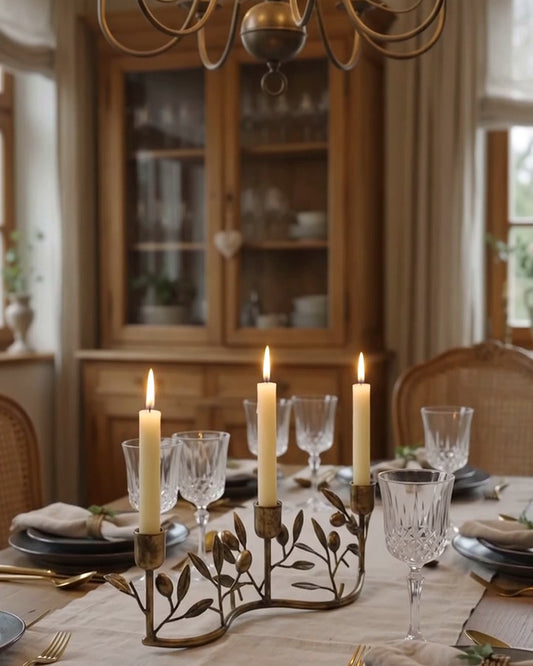 Table Swag Olive Candelabra