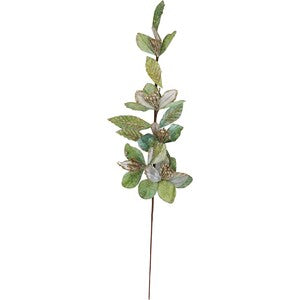 Velvet Leaf Stem in sage green — Lumara Home