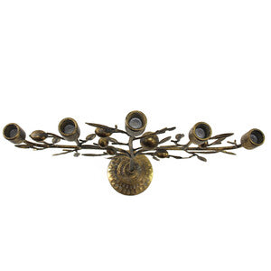 Olive Mediterranean Candelabra with taper candles — Lumara Home