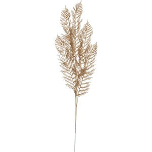 Fern Gold Stem metallic faux frond — Lumara Home