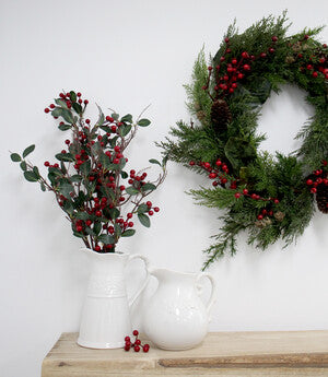 Berries and Leaves Stem detail — Lumara Home