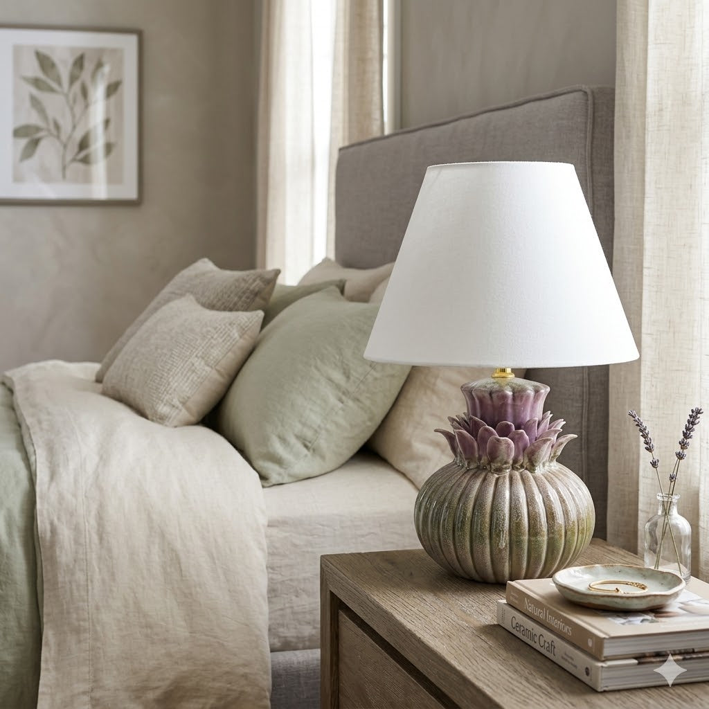 Lumara Talia Table Lamp — Mixed Glaze Ceramic