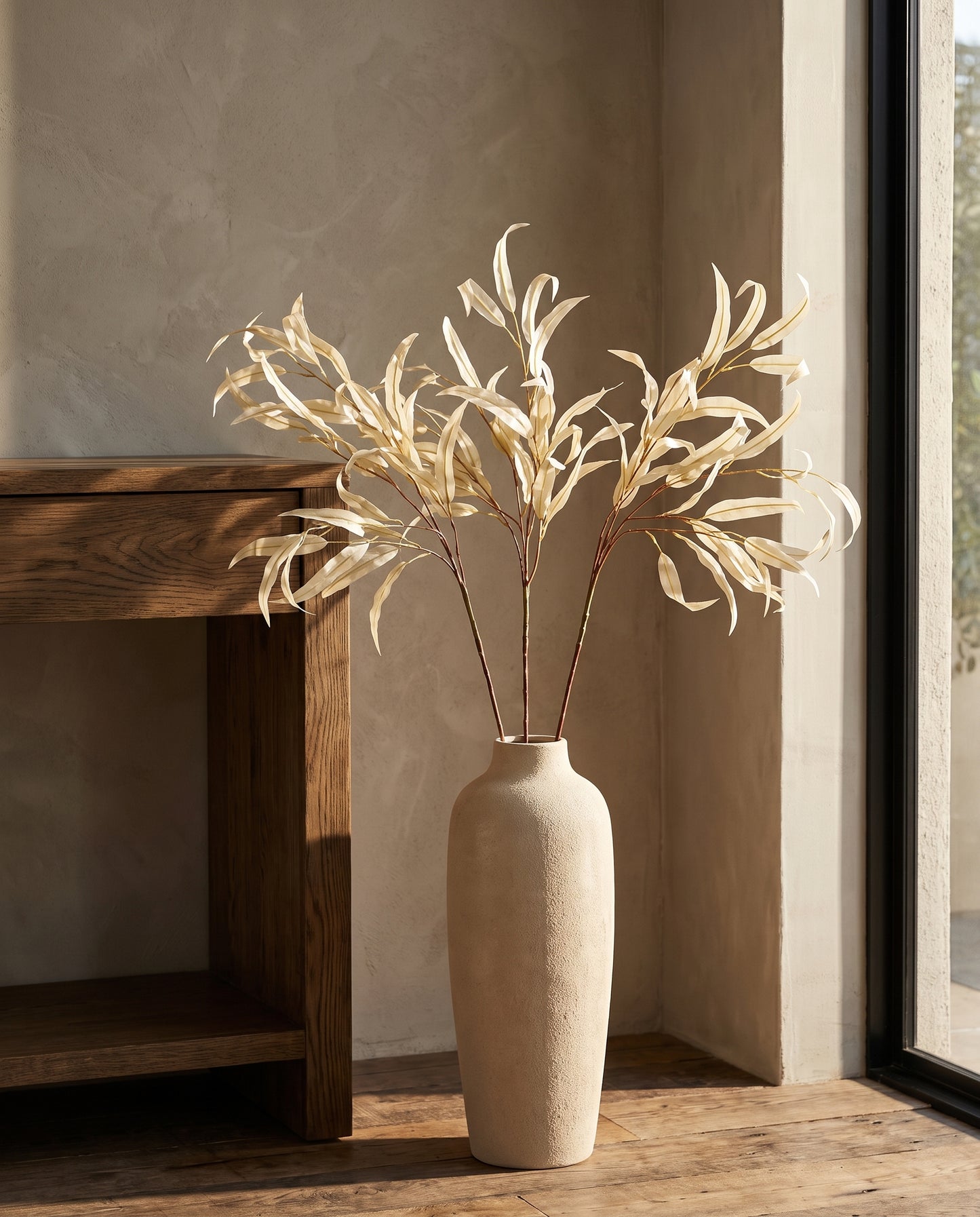 Ivory Gum Stems styled in entryway — Lumara Home