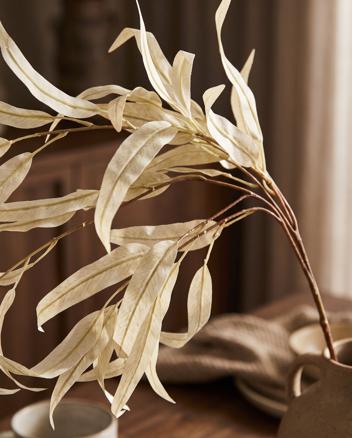 Ivory Gum pale foliage detail — Lumara Home