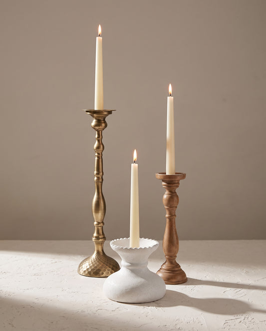 Lumara Warm Glow Trio — Candle Holder Bundle