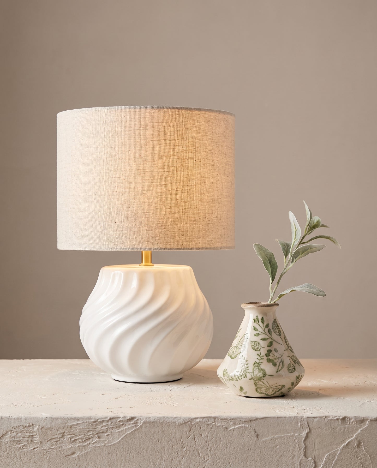 Lumara Bedside Bundle — Flynn Lamp & Bud Vase