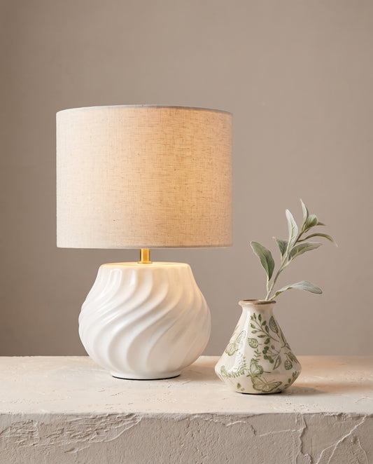 Lumara Bedside Bundle — Flynn Lamp & Bud Vase