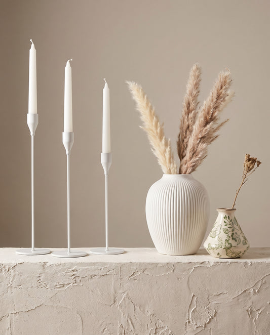 Lumara Mantel Styling Set — Candle & Vase Bundle
