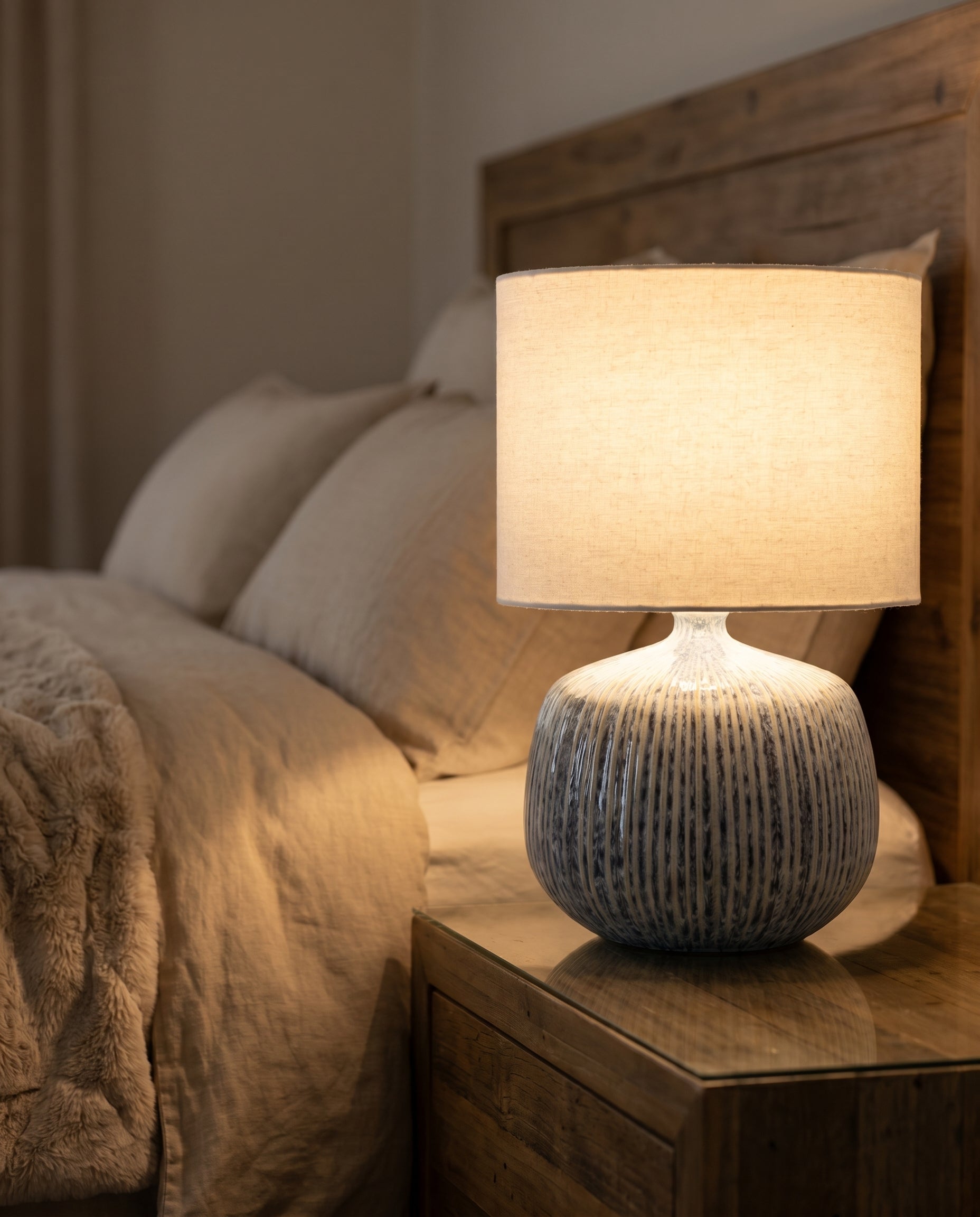 Nishi Table Lamp in contemporary style — Lumara Home
